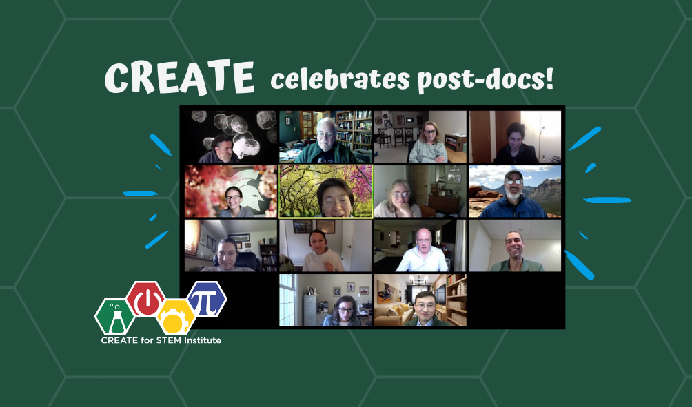 Photo of virtual post-doc appreciation participants on 9.21.20