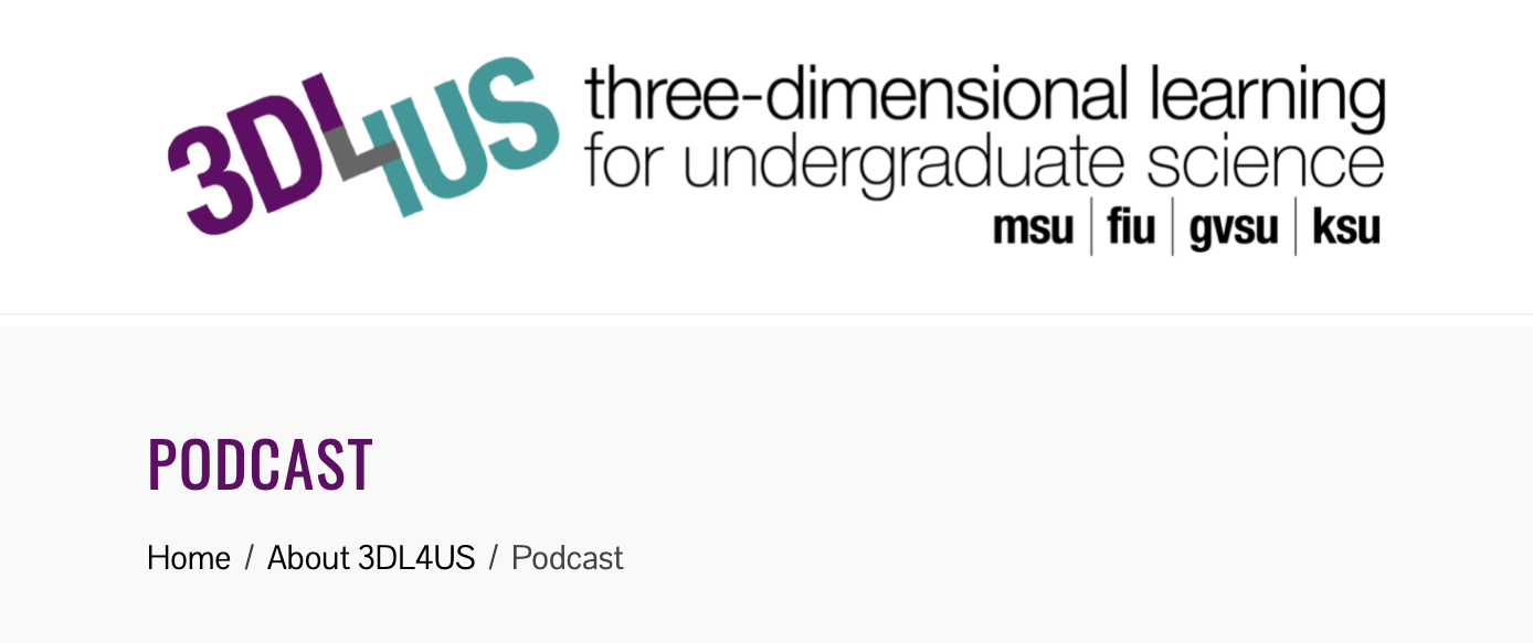 3DL4US logo and podcast information