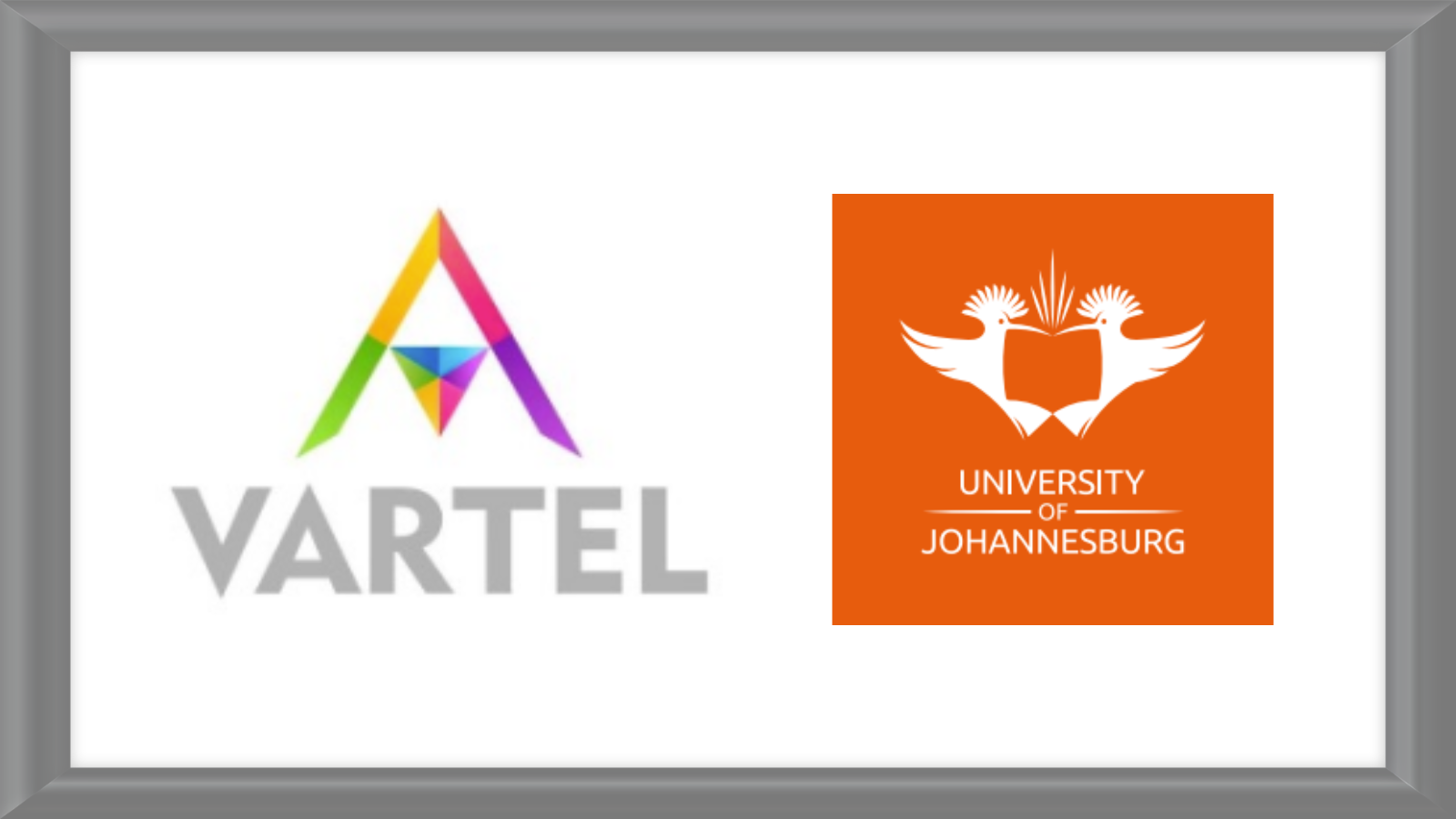 VARTEL logo and University of Johannesburg logo