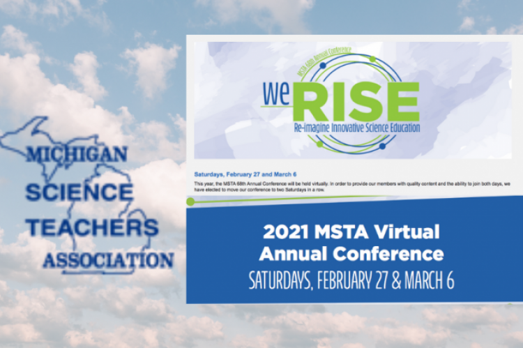 Picture of 2021 MSTA annual conference agenda and MSTA logo
