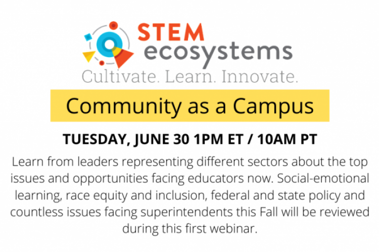 STEM Ecosystems webinar announcement