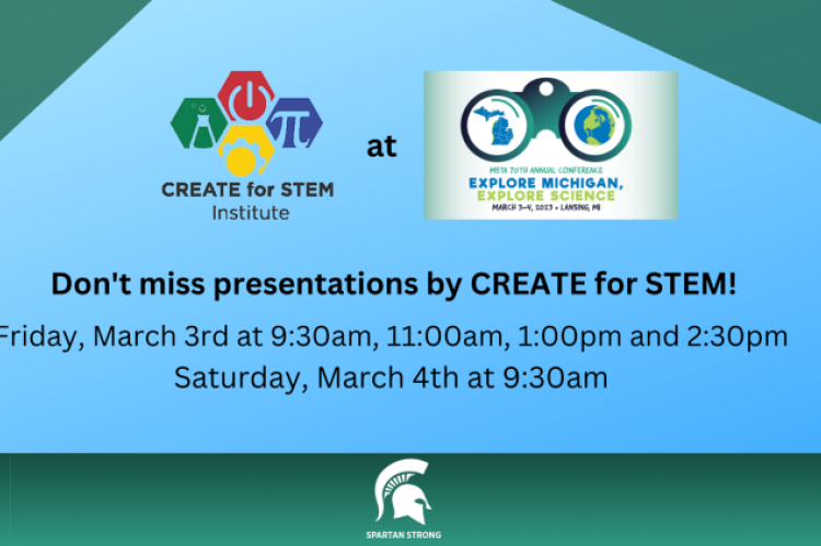 CREATE logo; MSTA logo; Don't miss CREATE at MSTA, March 3 and 4, 2023