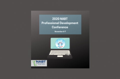 Photo of NABT logo and conference 
