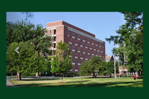 Picture of Wells Hall on MSU campus