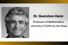 Dr. Guershon Harel, Professor of Mathematics, Univ. of CA - San Diego
